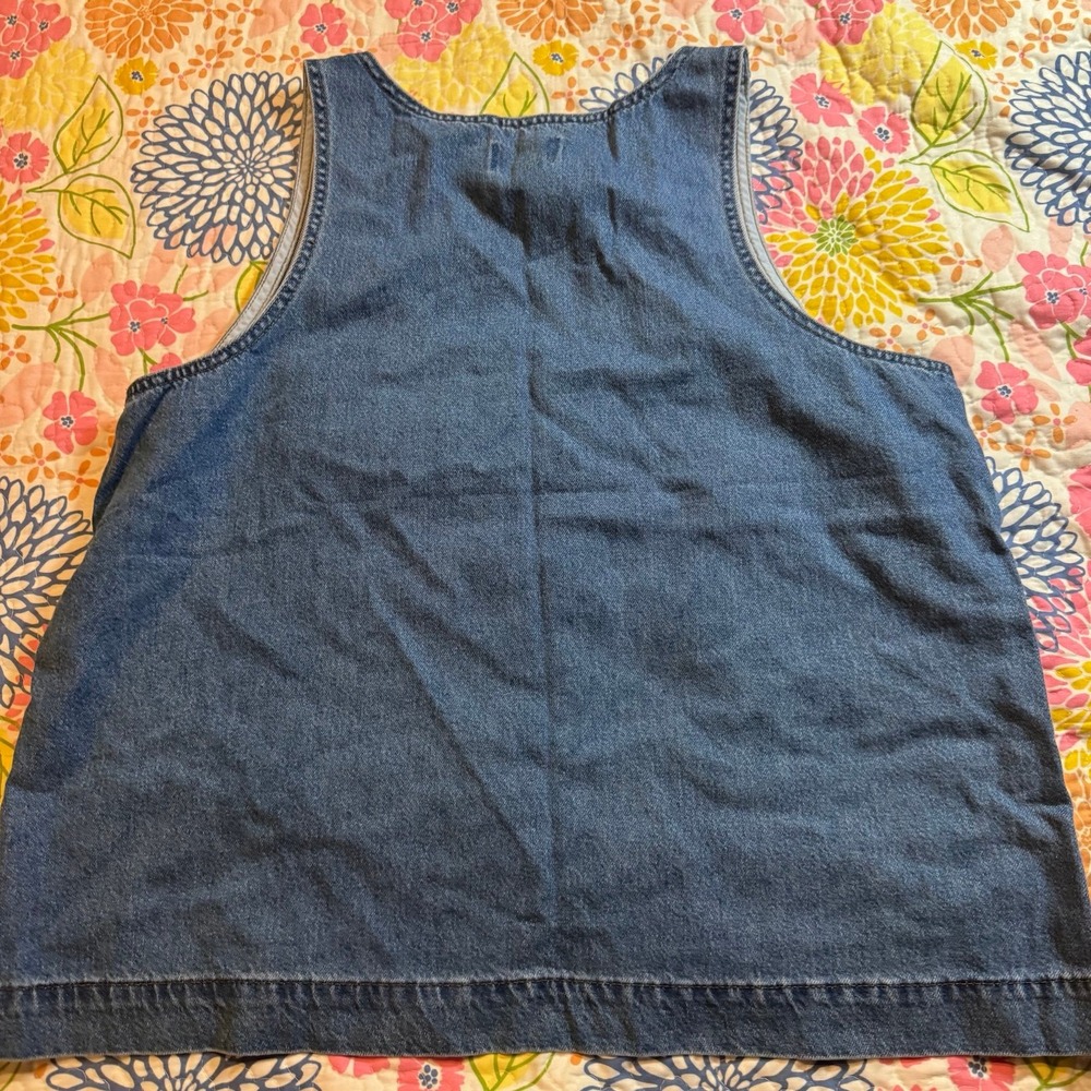 NWOT xl Jean tank top - Picture 4 of 4
